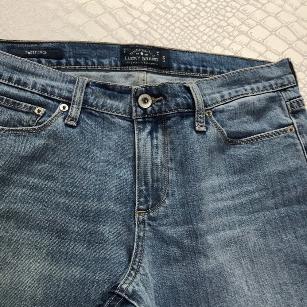 Lucky brand crop denim jeans